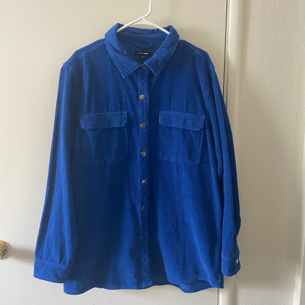 Fashion nova Blue corduroy jacket